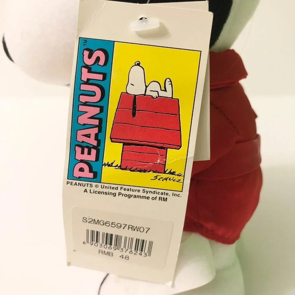 Snoopy Plush Peanuts United Feature Syndicate  Drum 8 Inch Stuffed Toy - Picture 3 of 16